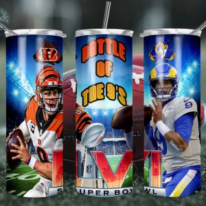 Battle of the 9's Super Bowl Straight Tumbler Gifts for Fan