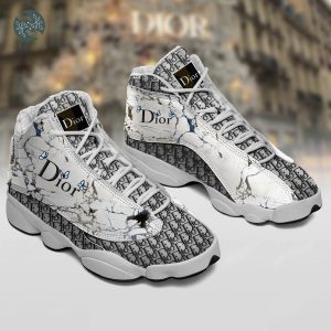 Best Dior Black White Air Jordan 13 Sneaker Shoes Dior Gifts