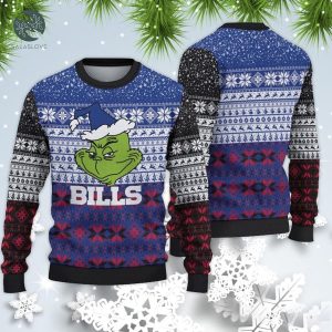 Buffalo Bills Christmas Grinch Sweater For Fans