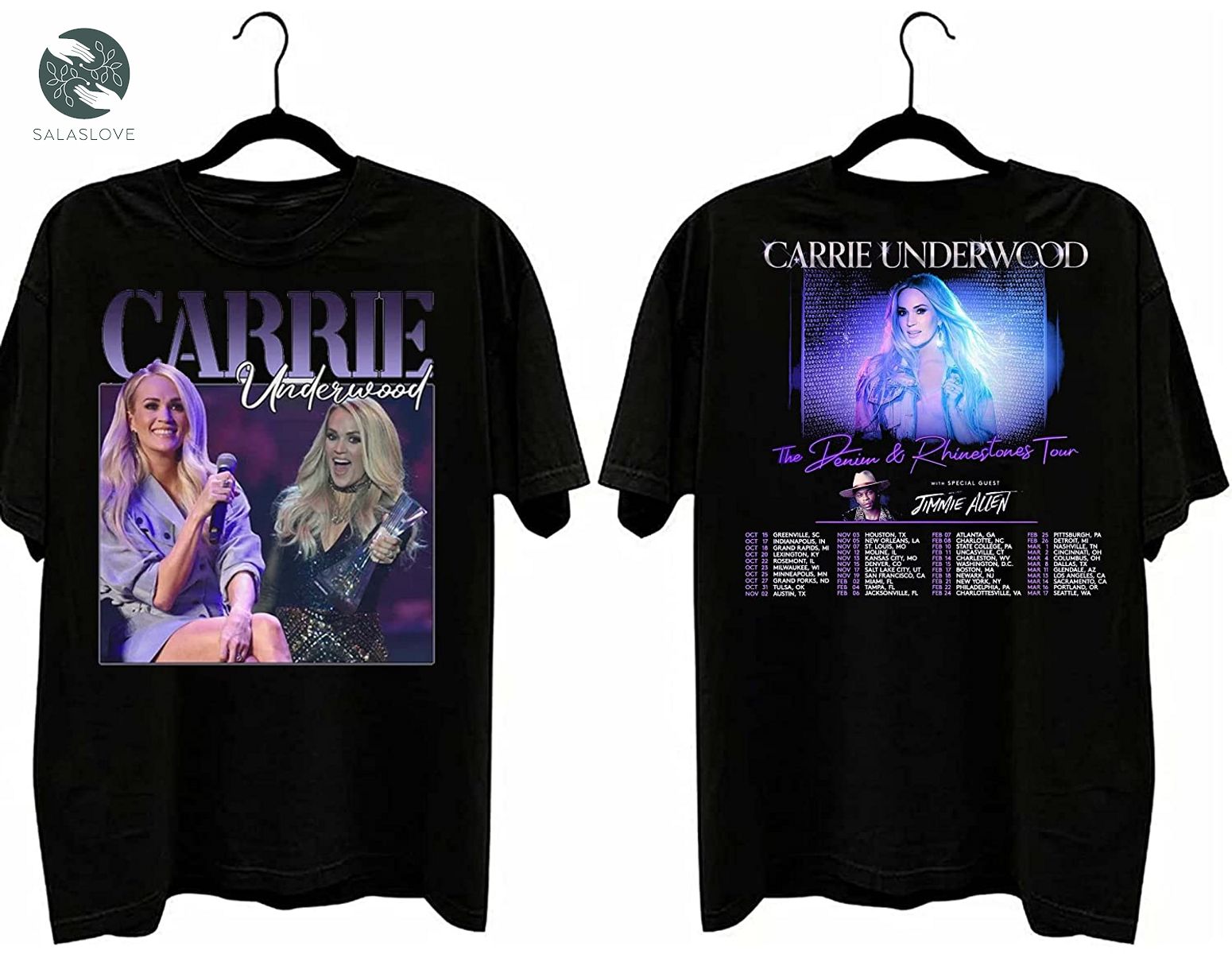 Carrie Underwood - Denim and Rhinestones 2022 Tour Shirt