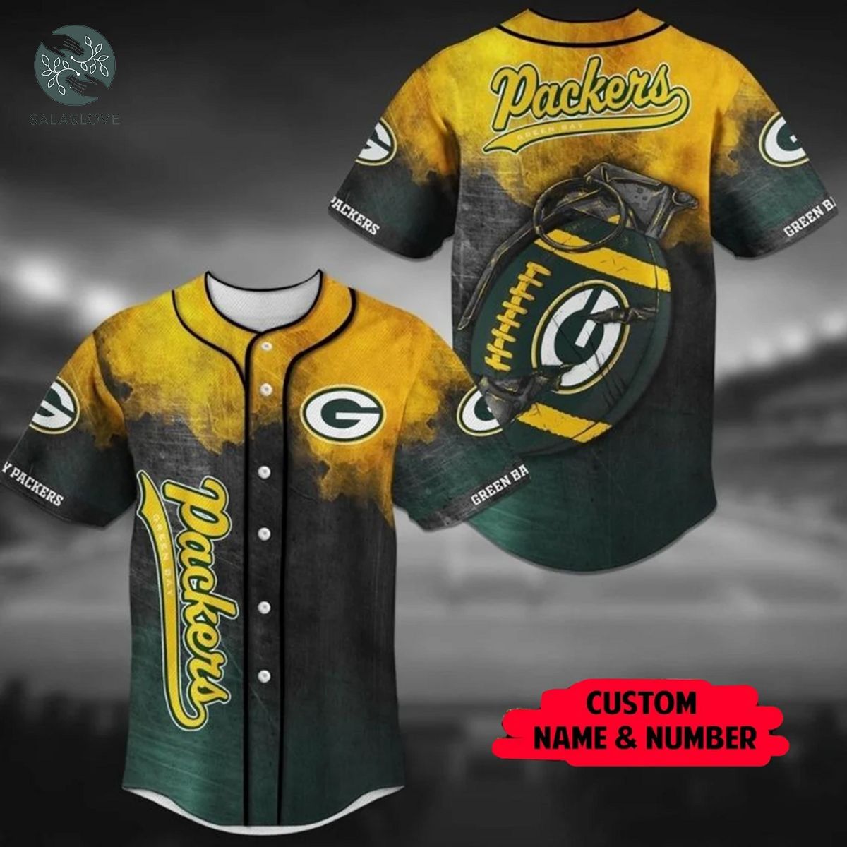 Customized Green Bay Packers NFL Football Jersey Shirt