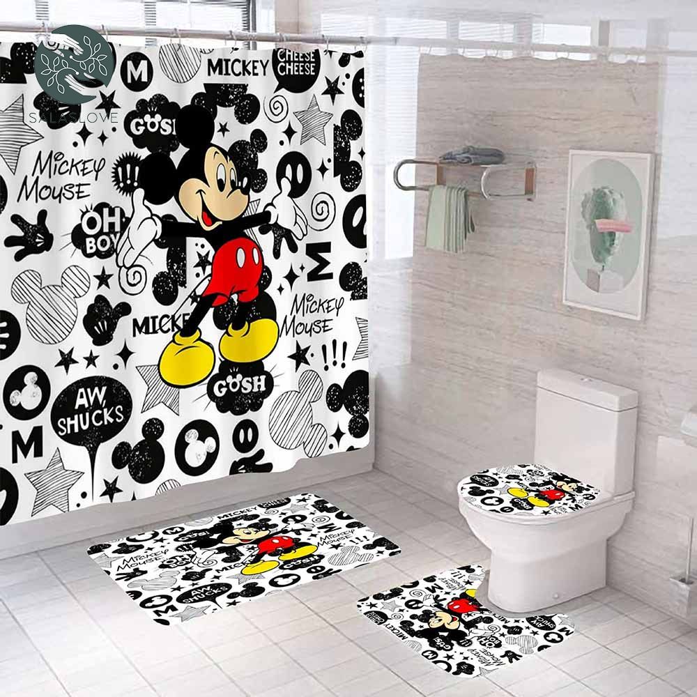 Cute Mickey Mouse Bathroom Set

