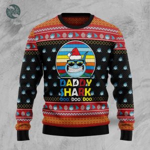 Daddy Shark Doo Doo Ugly Christmas Sweater