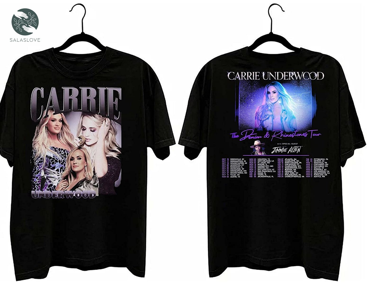 Denim and Rhinestones Tour Carrie Underwood Shirt Gift for Fans
