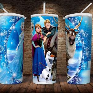 Elsa Frozen Skinny Tumbler Disney Cartoon Cup Gift