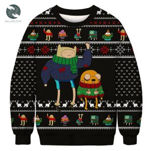 Funny Adventure Time Ugly Xmas Sweater