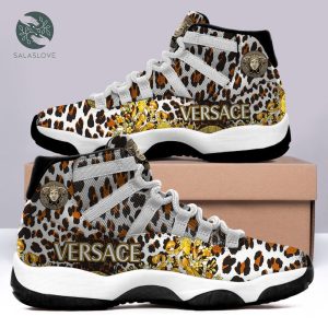 Gianni Versace Leopard Air Jordan 11 Sneakers Shoes