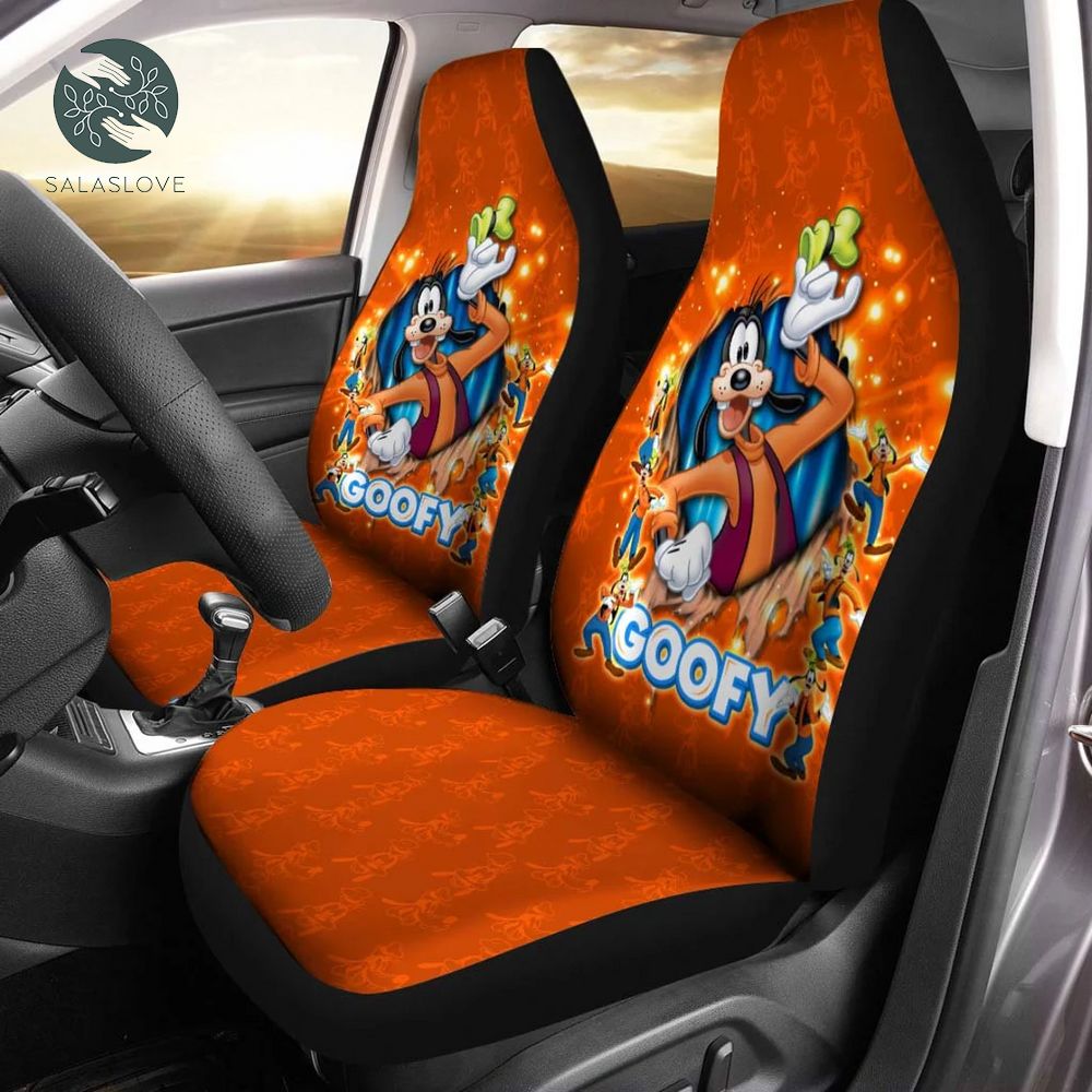 Goofy Orange Disney  Car Seat Cover
