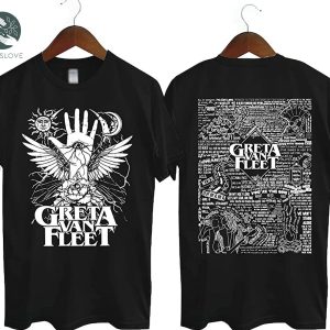 Greta Van Fleet Dreams in Gold Tour 2022 Shirt Gifts For Fan