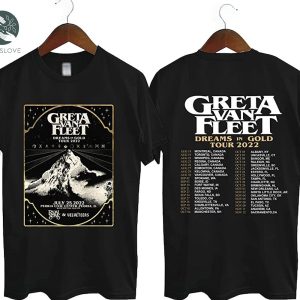 Greta Van Fleet Dreams In Gold Tour Shirt Gift for Fans