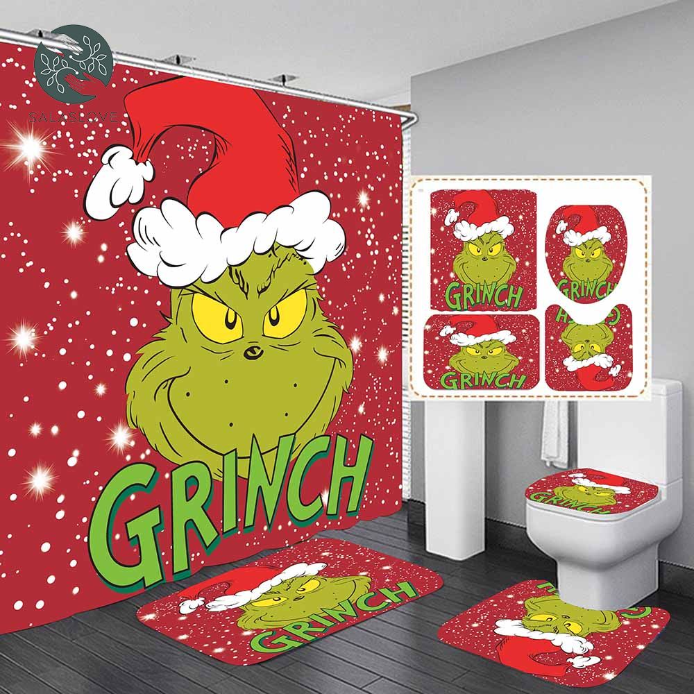 Grinch Christmas Bathroom Set

