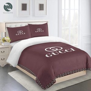 Gucci Bedding Set Purple Luxury Bed Sheets