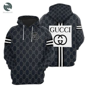 Gucci Navy Unisex Hoodie For Men Women Luxury Brand Clothing