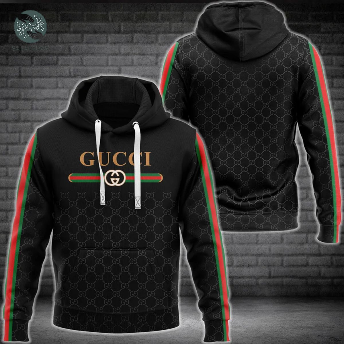 Gucci Stripe Hoodie For Men Women Luxury Brand Outfit