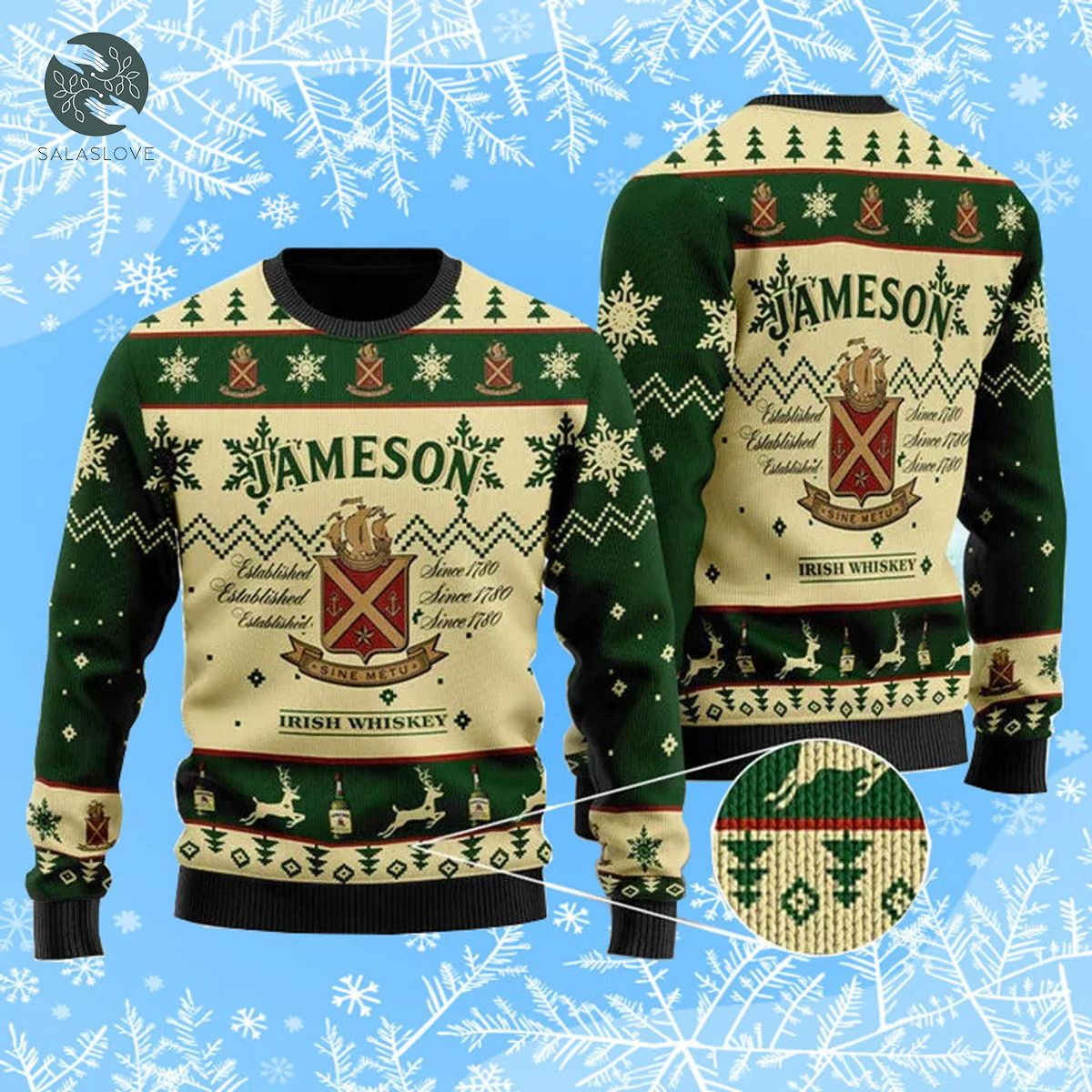 Jameson Irish Whiskey Ugly Christmas Sweater


