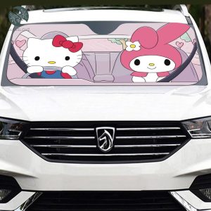 Kitty And Melody Friends Auto Sunshade