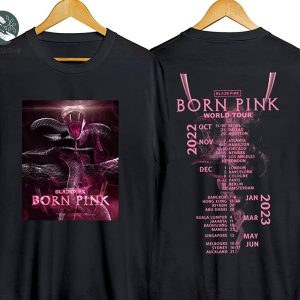 Kpop Concert Black Pink Album 2022 World Tour Shirt