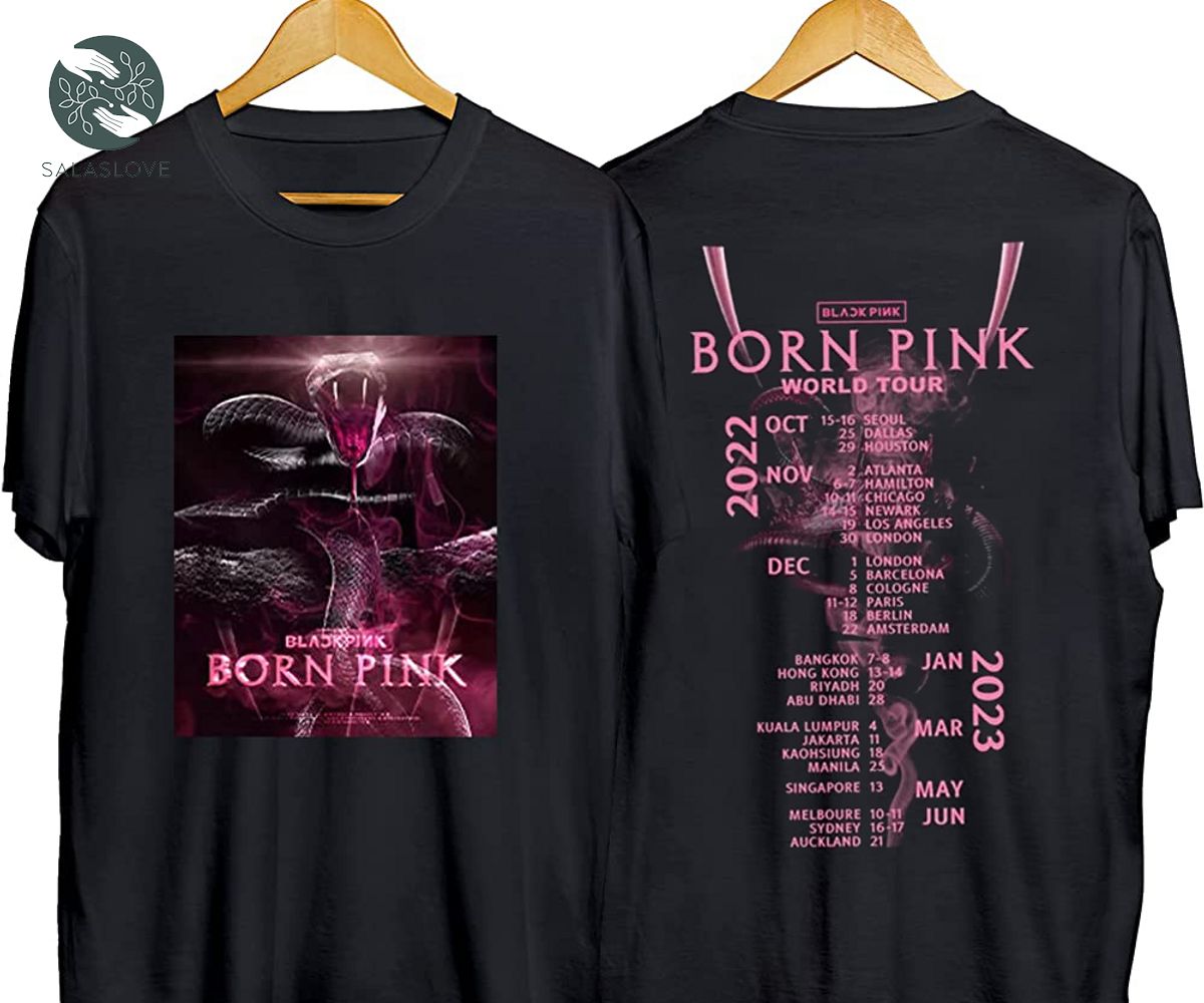 Kpop Concert Black Pink Album 2022 World Tour Shirt

