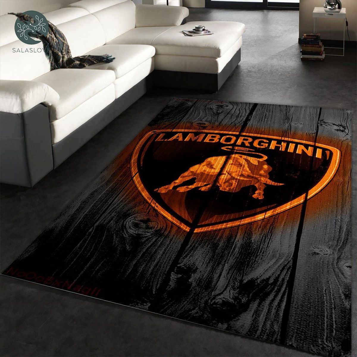 Lamborghini logo rug bedroom rug decor