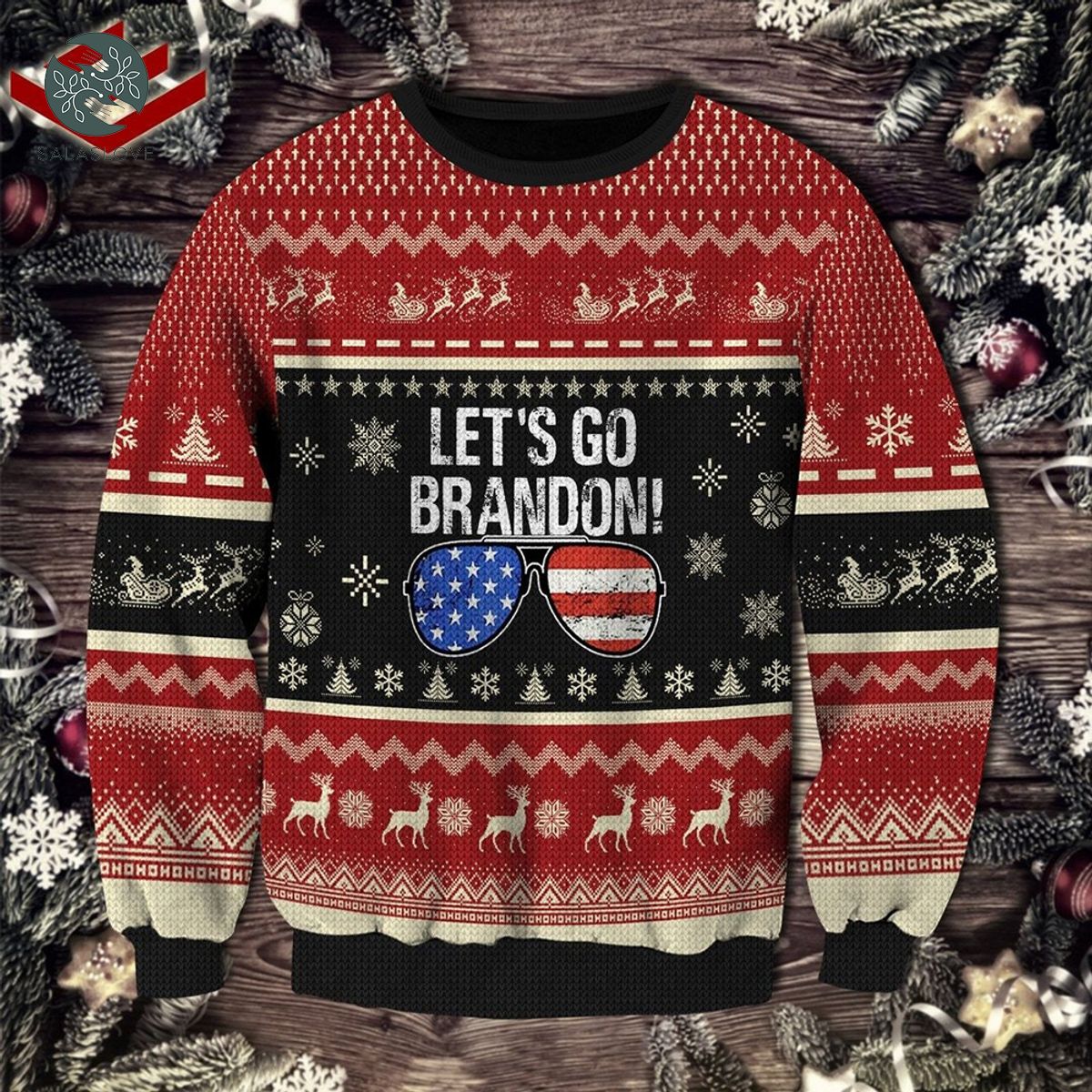 Lets Go Brandon Christmas Ugly Sweater

