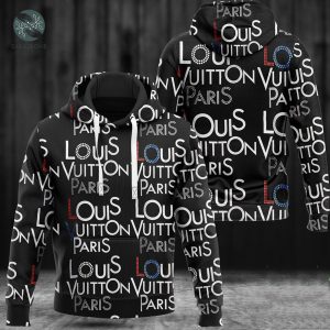 Louis Vuitton Black Unisex Hoodie For Men Women