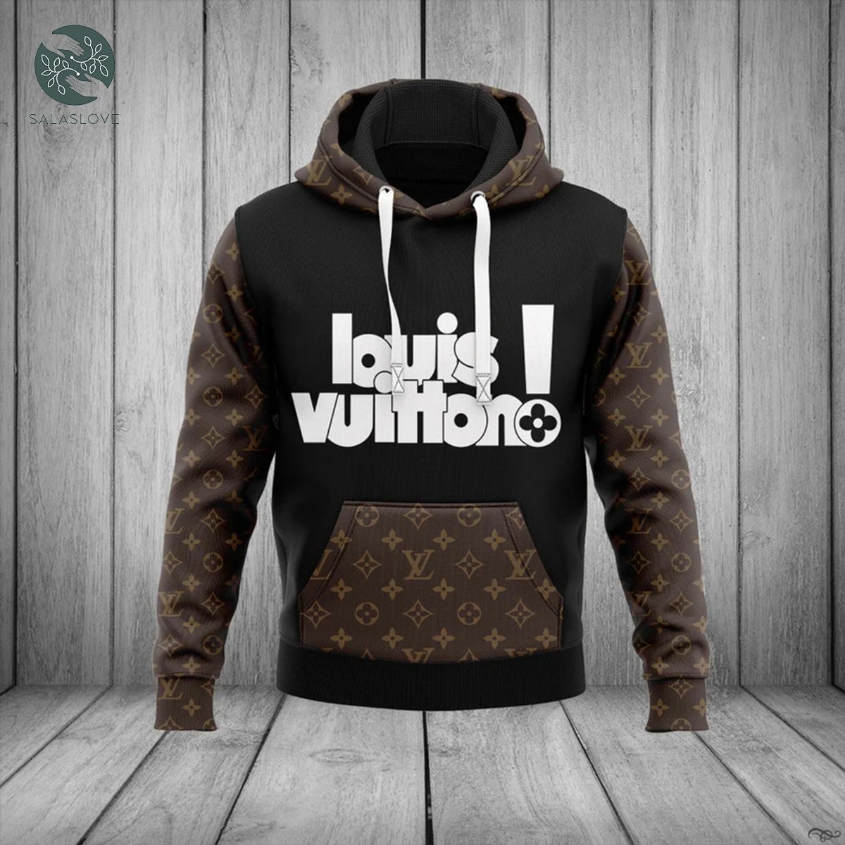 Louis vuitton brown unisex hoodie for men women