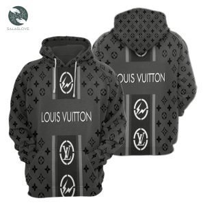 Louis vuitton grey unisex hoodie for men women luxury brand