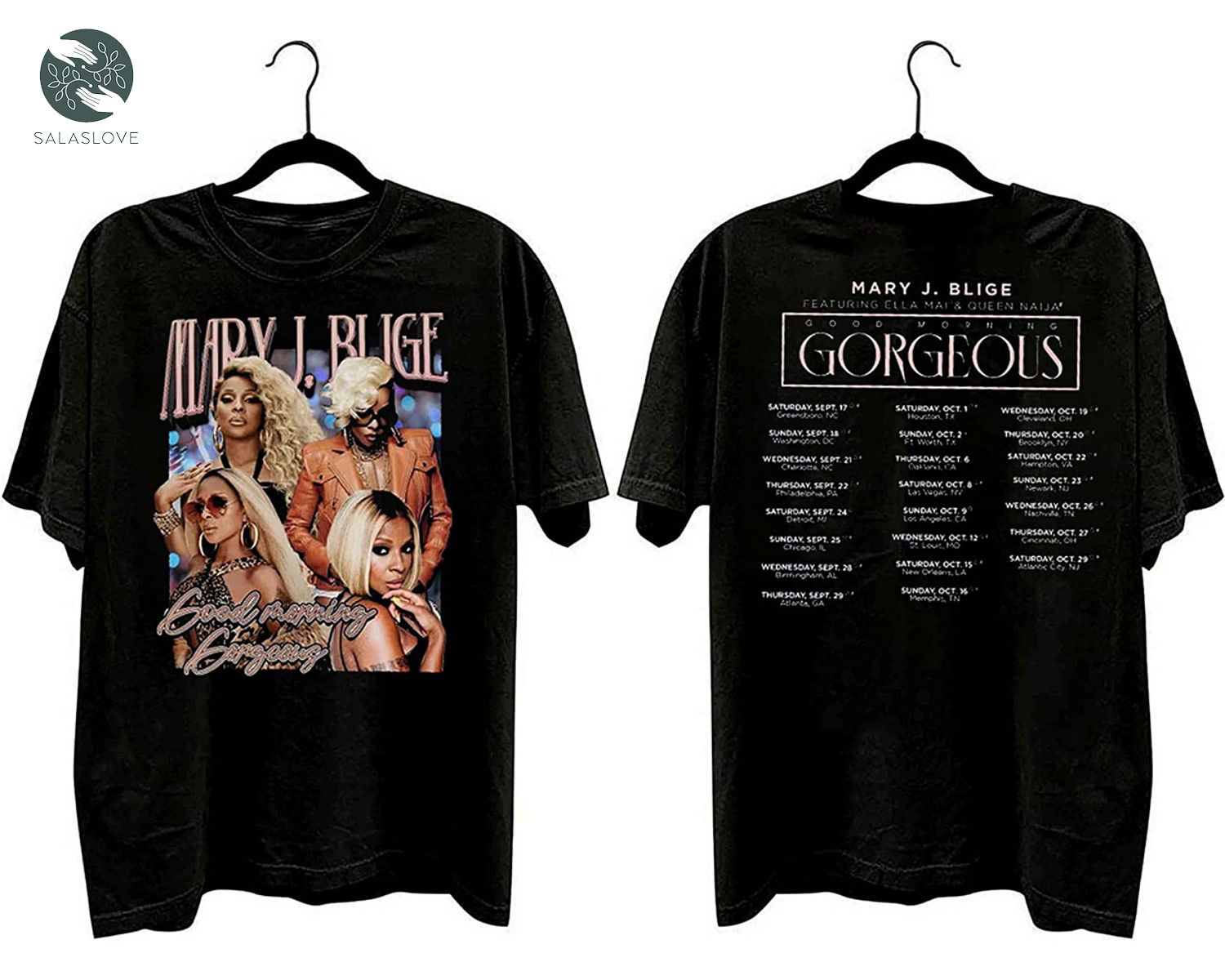 Mary J. Blige 33rd Anniversary Shirts 2022 Good Morning Gorgeous Tour Shirts