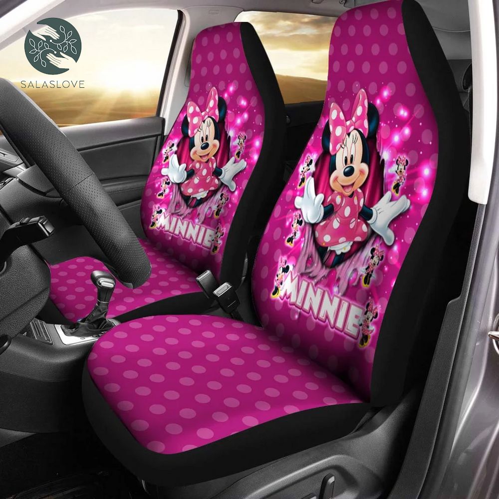Minnie Mouse Pink Purple Disney Car Seat Cover

