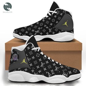 New Louis Vuitton Black Air Jordan 13 Sneakers Shoes Gifts