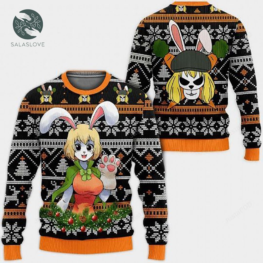 One Piece Anime Carrot Wool Knitted Ugly Sweater