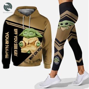 Personalized baby yoda hoodie leggings star wars outfit gift