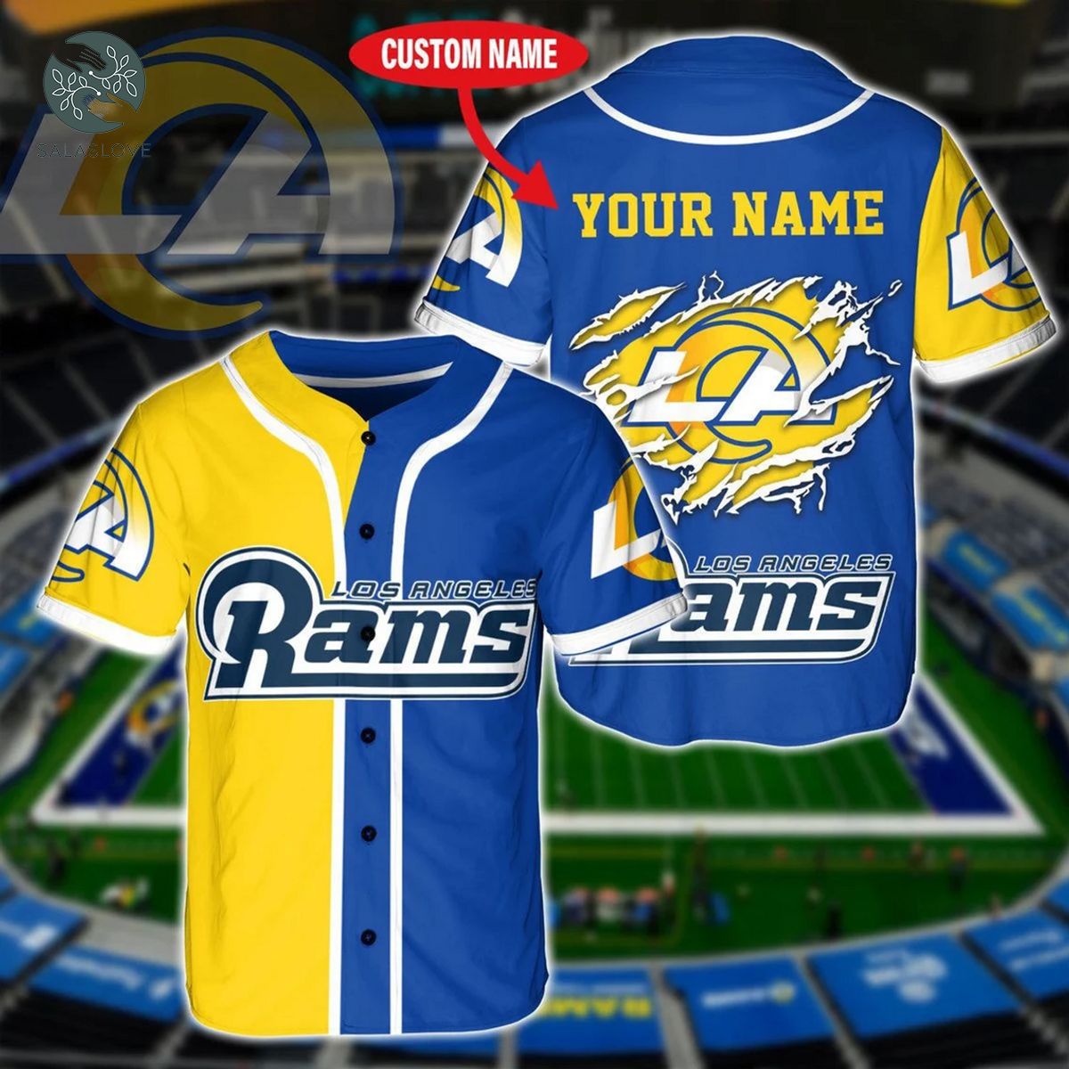 Personalized Los Angeles Rams American NFL Football Jersey Shirt