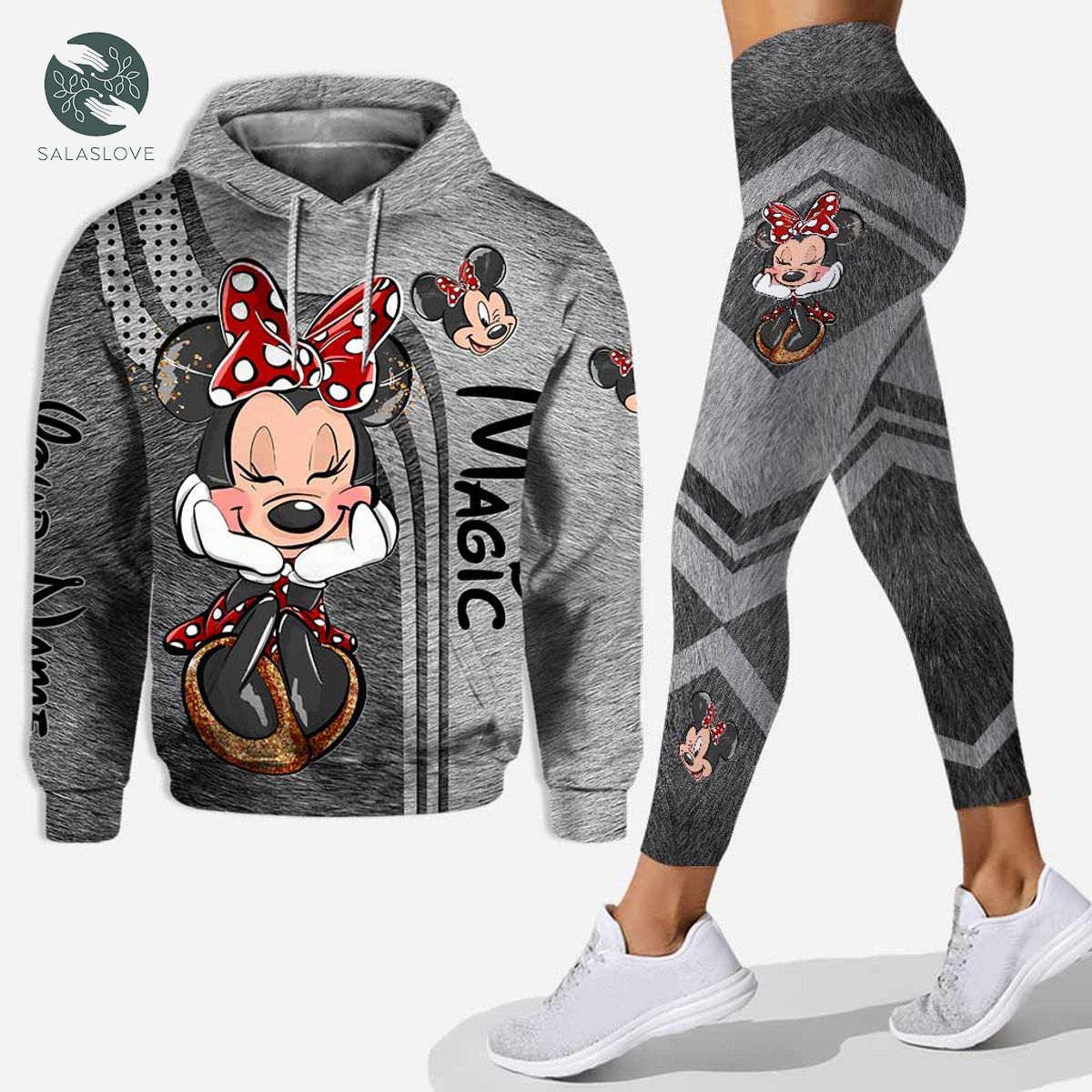 Personalized minnie mouse hoodie leggings disney outfit