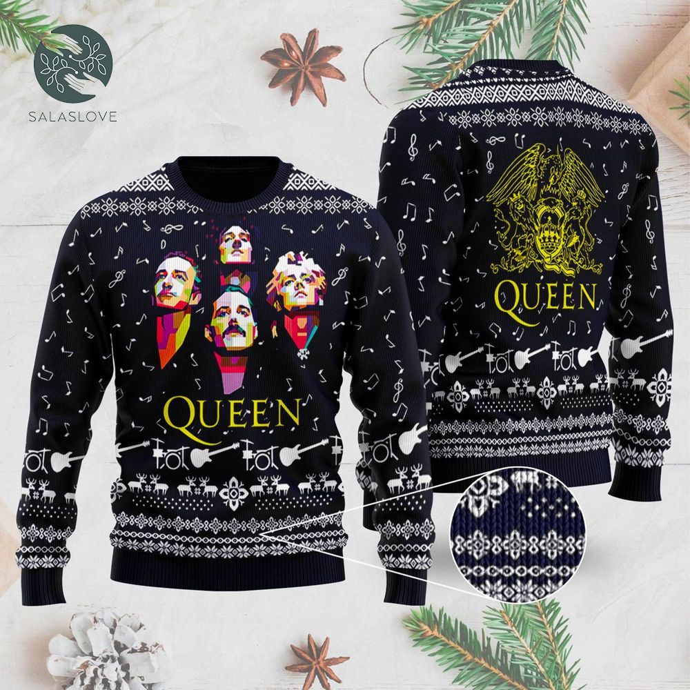 Queen Band Ugly Christmas Sweater
