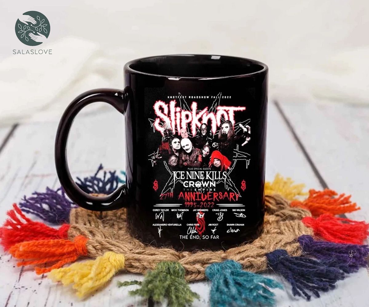 Slipknot 27th Anniversary With Signatures Mug



