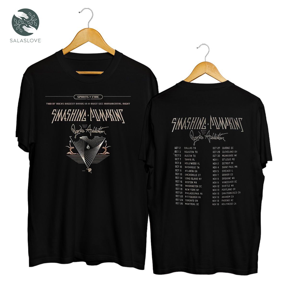 Smashing Pumpkins Spirits On Fire 2022 Tour Fan Vintage Shirt