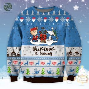 Snoopy Charlie Brown Christmas Is Coming Sweater