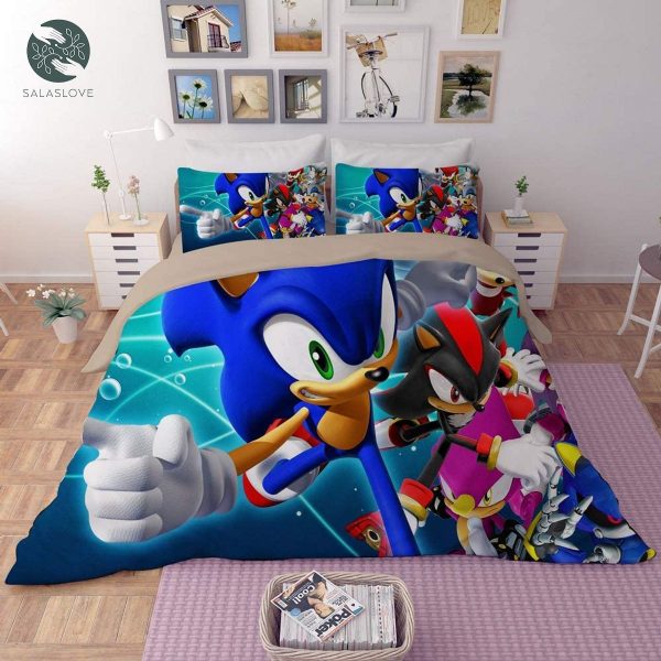 Sonic The Hedgehog Duvet Cover Set for Kids