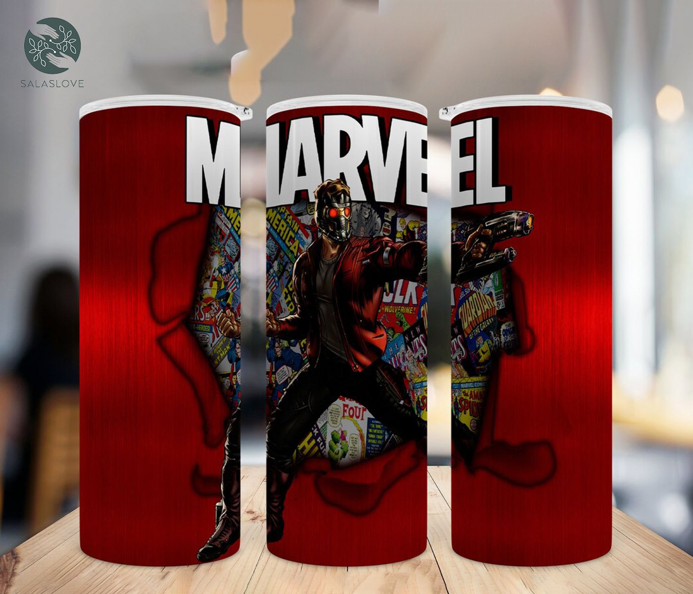 Star-Lord Guardians of the Galaxy Marvel Skinny Tumbler