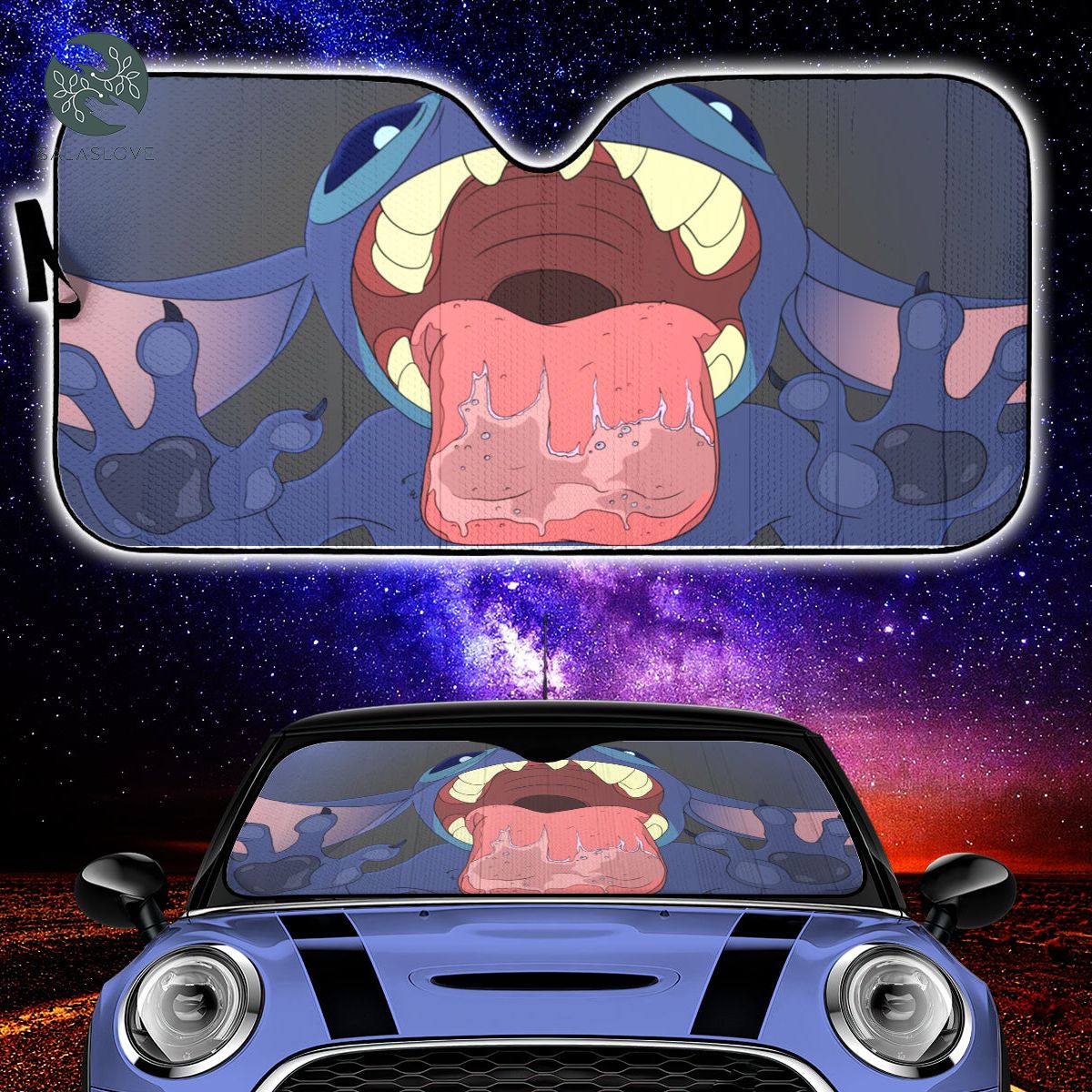 Stitch Lick Funny Car Auto Sun Shades Accessories Decor Gift