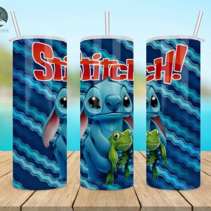 Stitch Skinny Tumbler Disney Cartoon Cup Gift For Kids