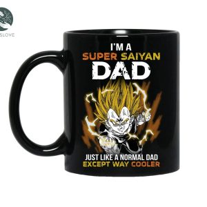 Super Saiyan Dad Mug Gift For Real Fans