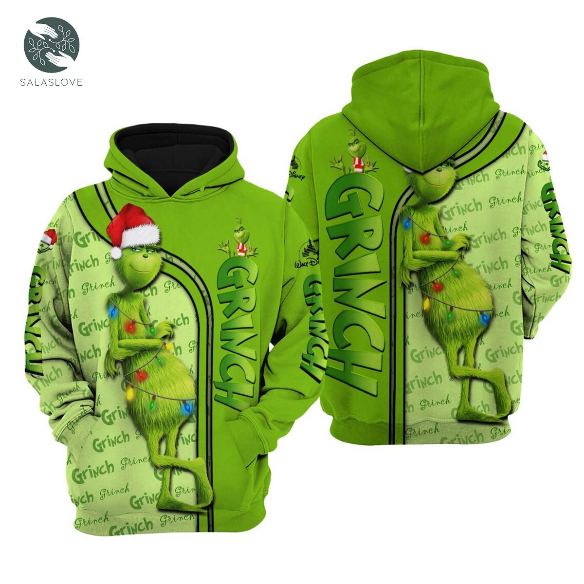 The Grinch Disney Hoodie Unisex Cartoon Graphic Outfits