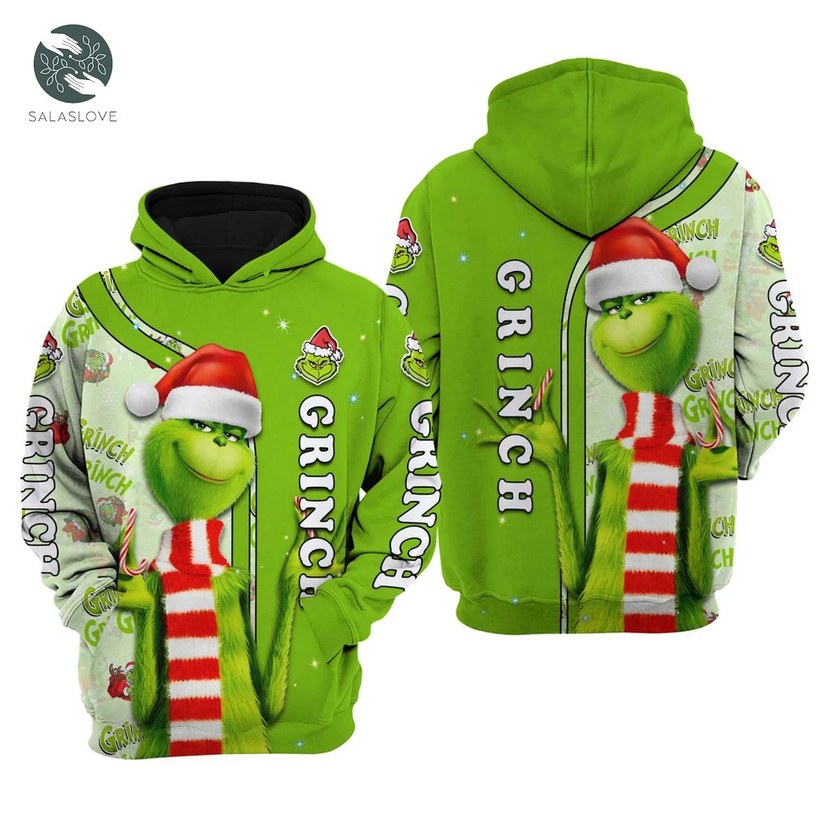 The Grinch Green Christmas Disney Cartoon Sweatshirt Hoodie