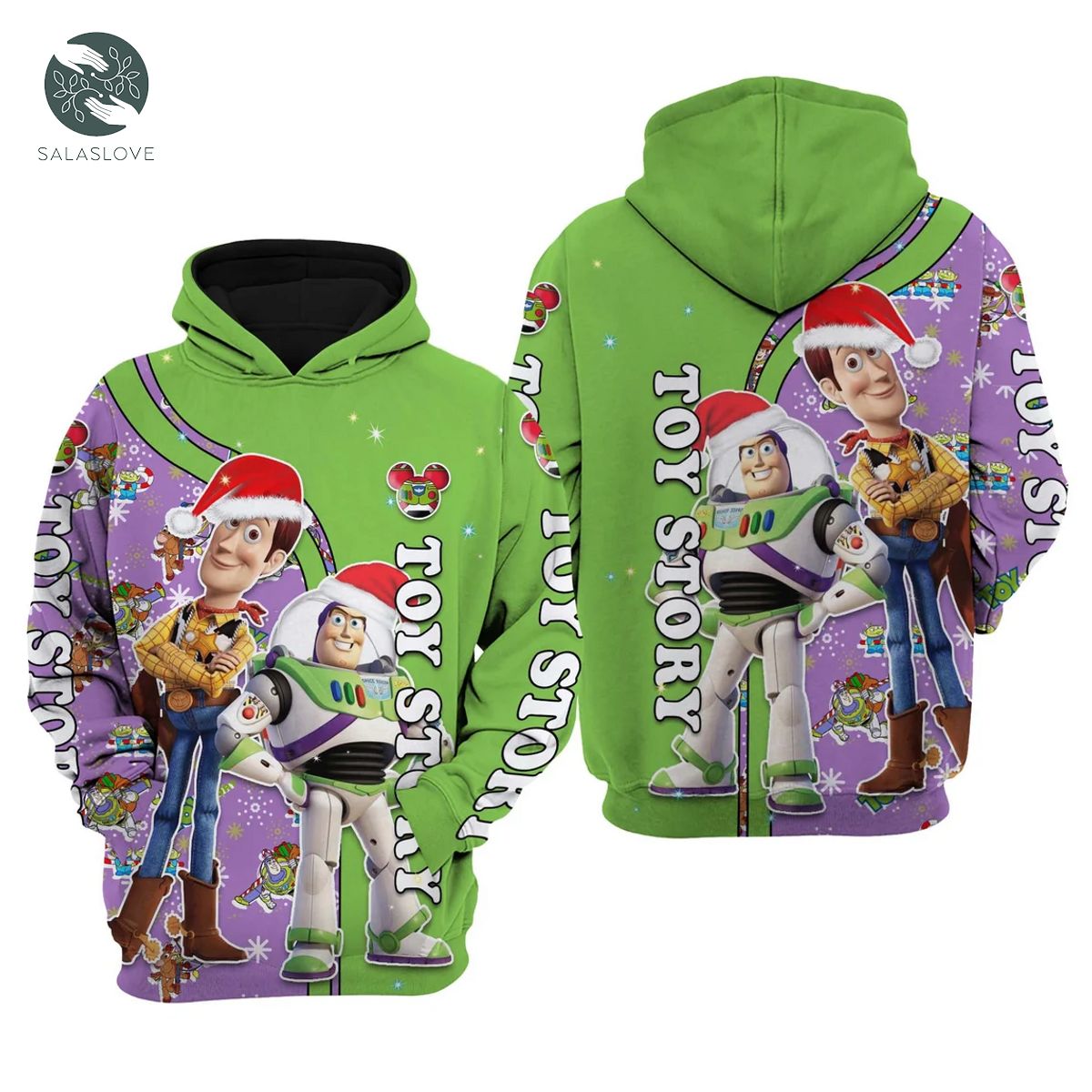 Toy Story Green Christmas Disney Sweatshirt Hoodie Cartoon Graphic Outfits