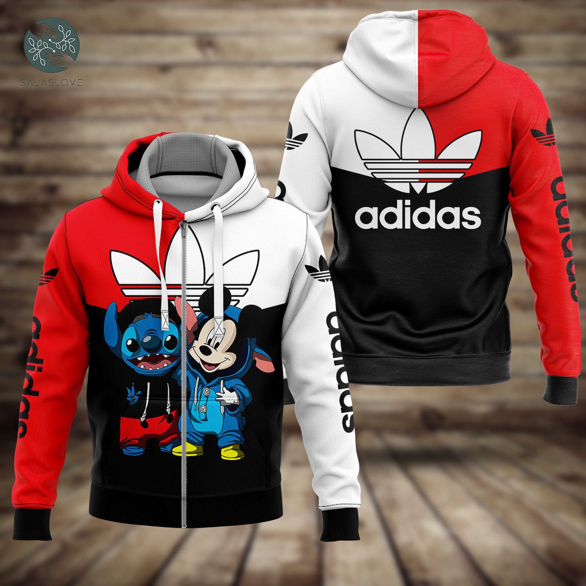 Adidas Mickey Mouse Stitch Disney Unisex Hoodie