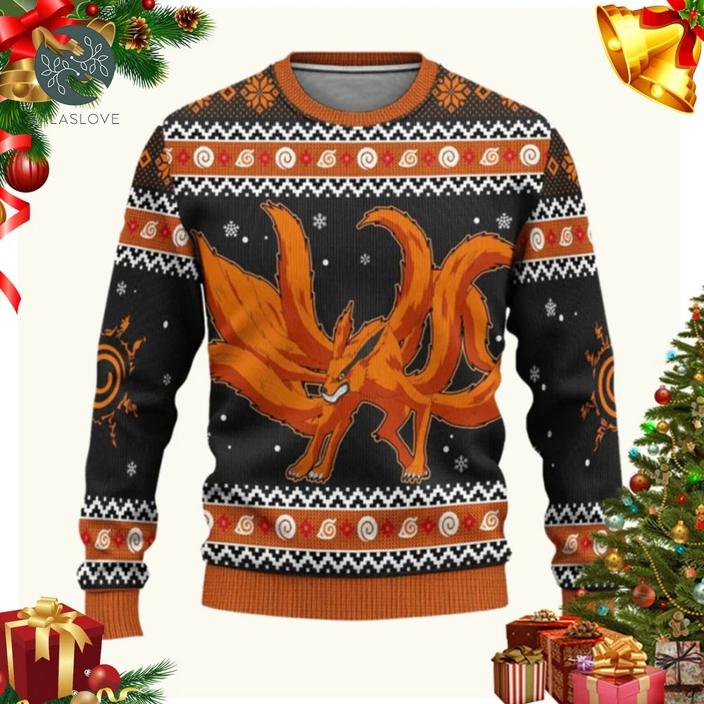 Anime Kurama Ugly Christmas Sweater

