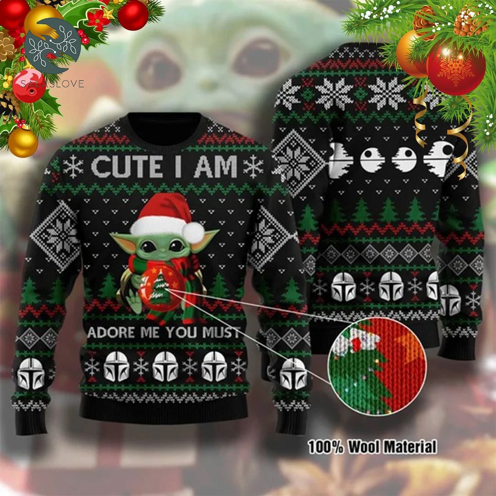 Baby Yoda Cute Ugly Christmas Sweater

