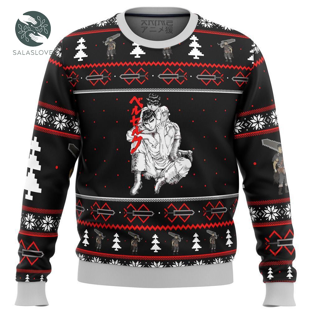 Berserk Guts And Casca Ugly Christmas Sweater
